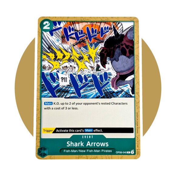 Wings of the Captain One Piece Card (CC07): Shark Arrows OP06-040 - Picture 1 of 2